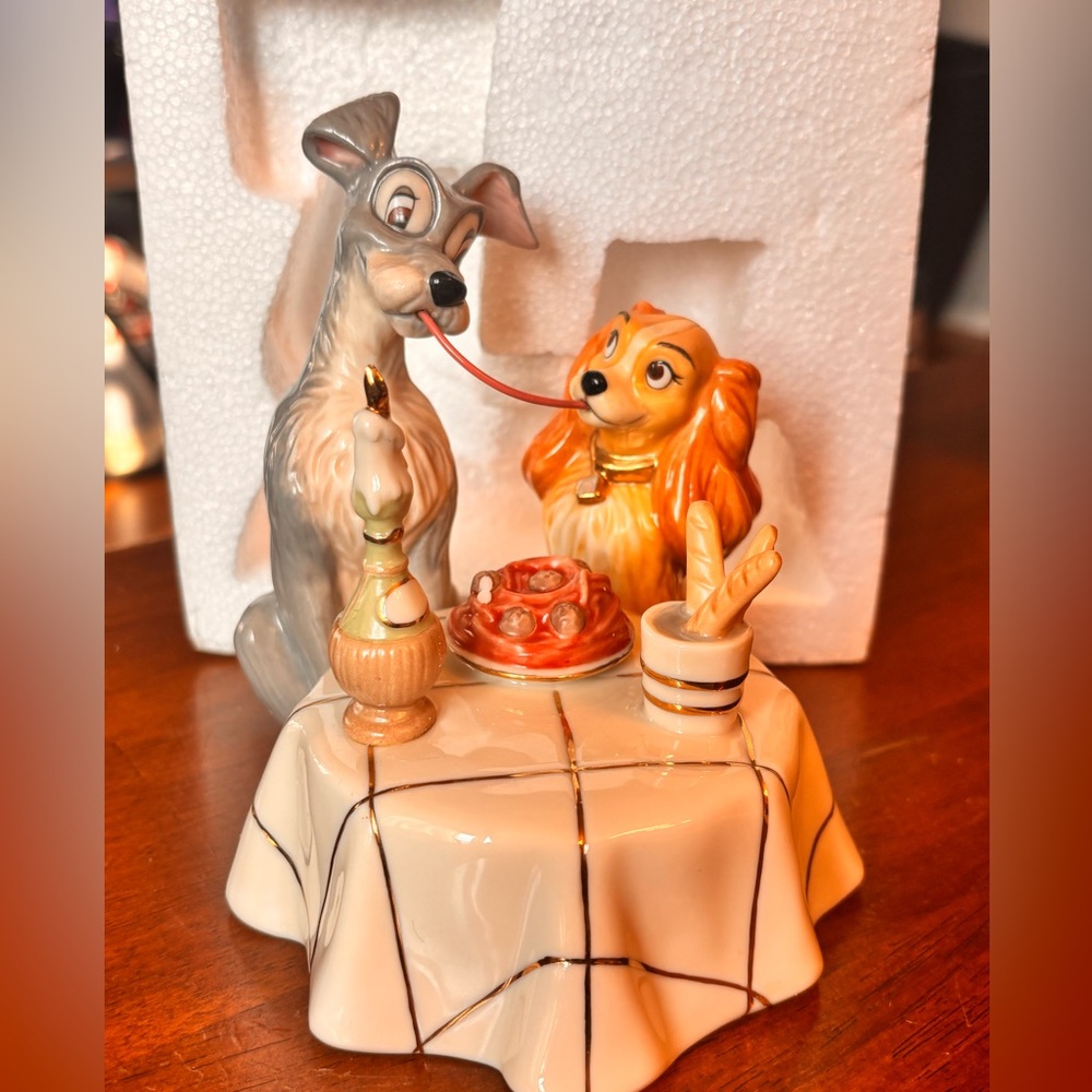 Disney Lady and the Tramp Collectible Lenox Figurine